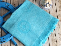 seaside turkuaz (голубой) полотенце пляжное
