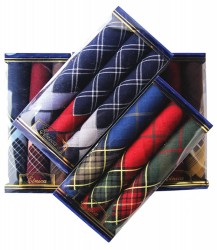 пд28 подарочный набор мужских носовых платков (3шт)