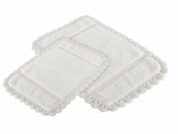 lorinda ekru (молочный) коврик для ванной