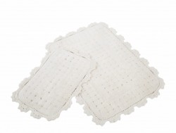 mina ekru (молочный) коврик для ванной
